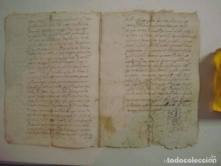 Manuscrits anciens: MANUSCRITO DE 1652. GERUNDA.TEXTO EN LATIN.JUICIO CENSAL. 8 P&Aacute;GINAS. FOLIO MENOR