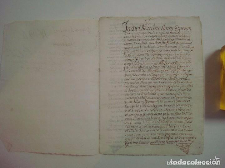 Manuscrits anciens: MANUSCRITO DE 1708.ST. GREGORI.GIRONA. TEXTO LAT&Iacute;N. FOLIO MENOR. 5 P&Aacute;GINAS