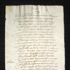 Manuscritos antiguos: AÑO 1615, MADRID. TRASLADO E INCORPORACIÓN AL TESTAMENTO DEL CAPITÁN PABLO DE JUAN ARAGOCES. 