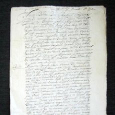 Manuscritos antiguos: AÑO 1665, PAMPLONA. NAVARRA. TÍTULOS Y BULAS APOSTÓLICAS DE SU SANTIDAD. VILLA DE HEROE Y LEGORRETA.