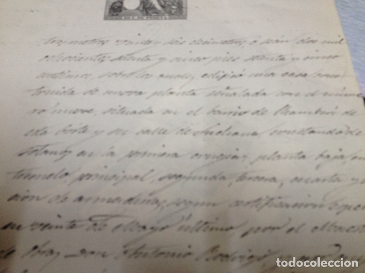 Manuscritos antiguos: Documento registro de la propiedad madrid 1880 - Foto 6