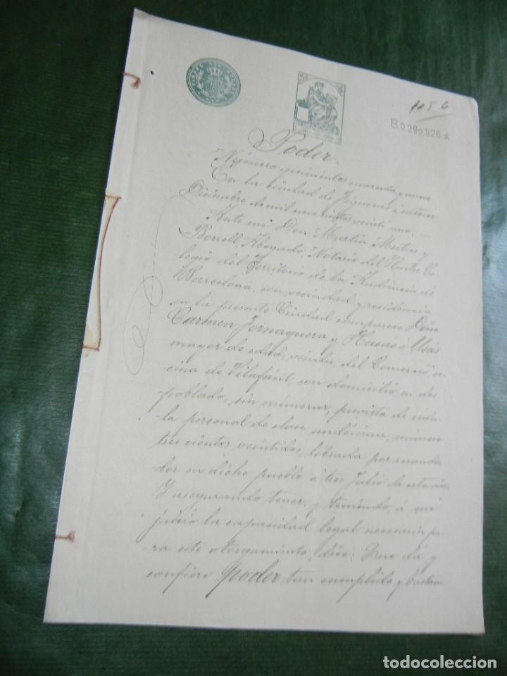 Manuscritos antiguos: PODER NOTARIA MARTIN MESTRES Y BORRELL, FIGUERES 1921 - Foto 1