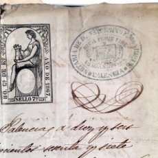 Manuscritos antiguos: PALENCIA (MANUSCRITO S XIX) NOTARIA DE SATURNINO RUIZ MANRIQUE, 1867. FIRMAS, TIMBRES Y SELLOS. Lote 87006592