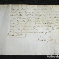 Manuscritos antiguos: AÑO 1836. CUENCA. MAESTRO HERRERO AL MARQUÉS DE VALVERDE. OBRAS JARDÍN DEL MOLINO DE SAN MARTÍN. . Lote 87783260