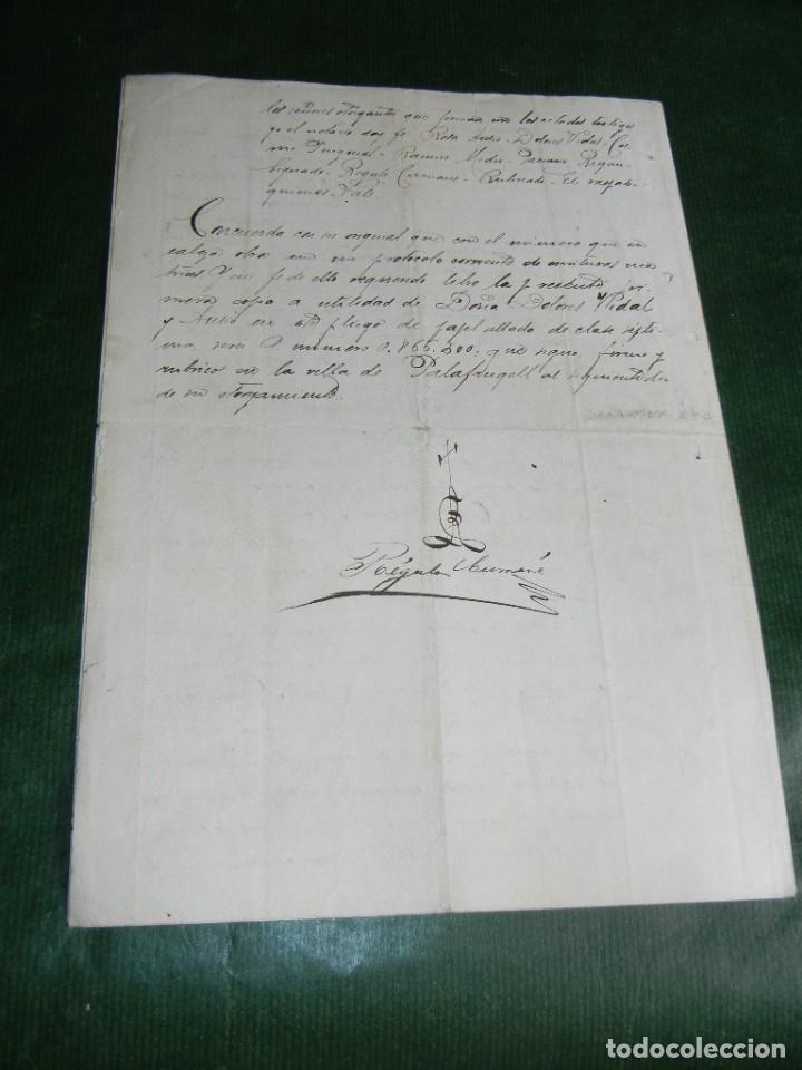 Manuscritos antiguos: PODER NOTARIA REGULO CUMANE Y PUJOLAR, PALAFRUGELL, 1914 - Foto 2