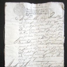 Manuscritos antiguos: AÑO 1727. MADRID. ESCRITURA NOMBRAMIENTO DE TUTOR Y CURADOR, INTERESES EN LOS REINOS DE LAS INDIAS. Lote 89420824