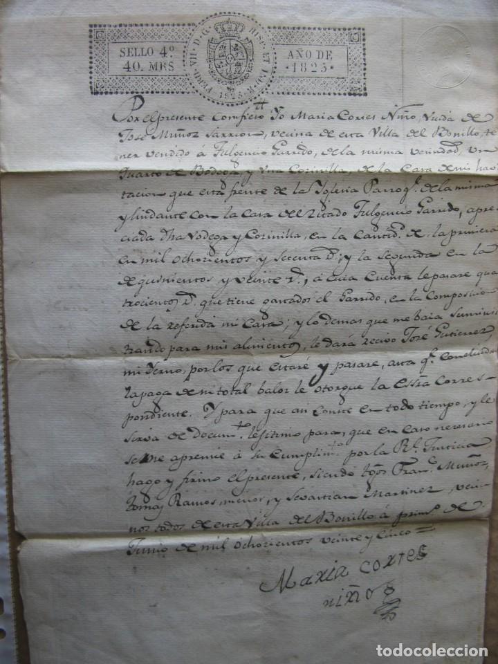 Manuscritos antiguos: MANUSCRITO A&Ntilde;O 1825 EL BONILLO ALBACETE - Foto 1