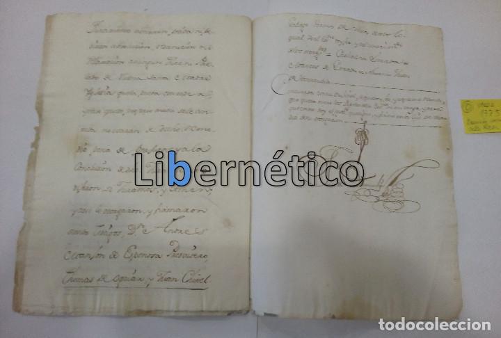 Manuscritos antiguos: Manuscrito. Escritura donaci&oacute;n de casa. &Uacute;beda 1775 - Foto 4