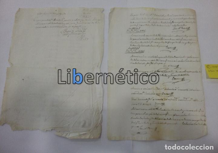 Manuscritos antiguos: Manuscrito. Escritura abono de testamento. &Uacute;beda 1831 - Foto 2