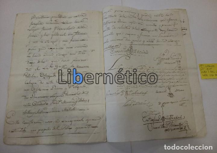 Manuscritos antiguos: Manuscrito. Escritura poder notarial. Granada 1815 - Foto 3