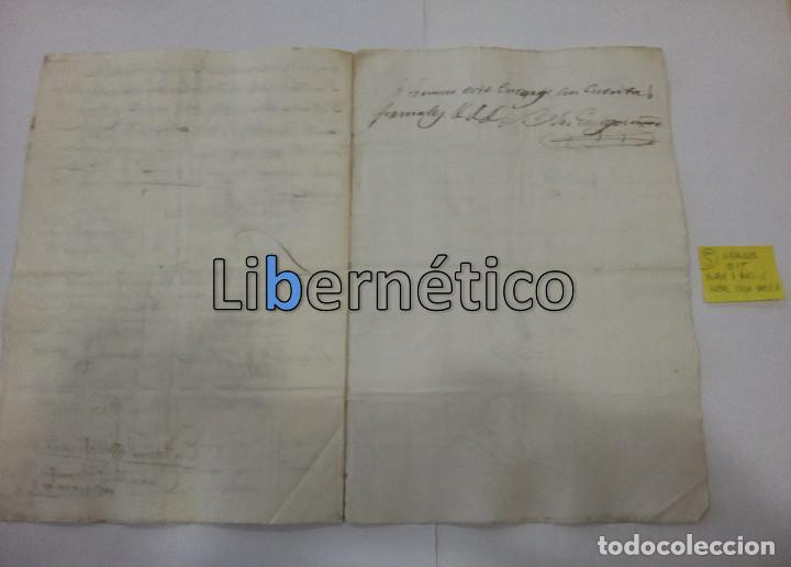 Manuscritos antiguos: Manuscrito. Escritura poder notarial. Granada 1815 - Foto 4