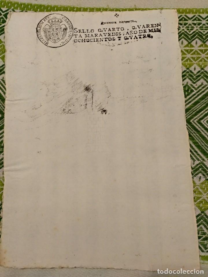 Manuscritos antiguos: 40 MARAVEDIS DOCUMENTO DE 1804 - Foto 1