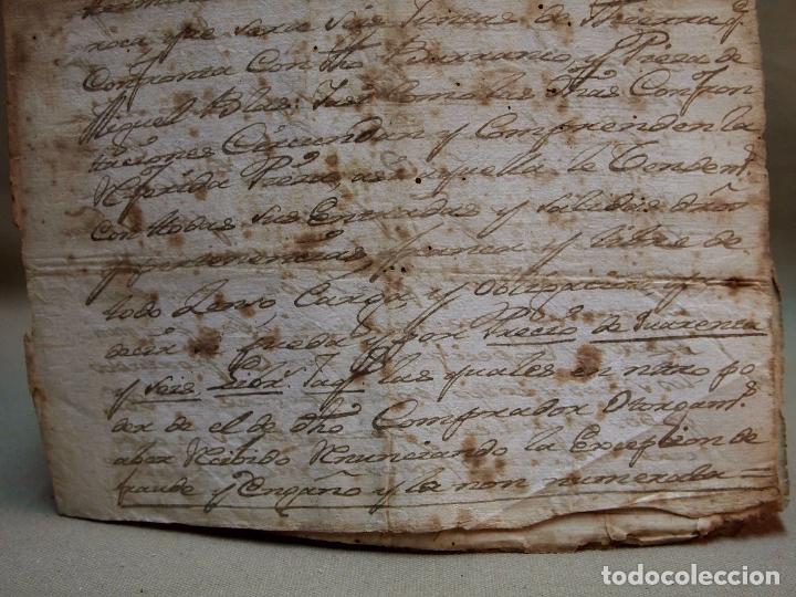 Manuscritos antiguos: DOCUMENTO NOTARIAL, ESCRITURA COMPRA VENTA, NOMBREVILLA, DAROCA, 1772 - Foto 6