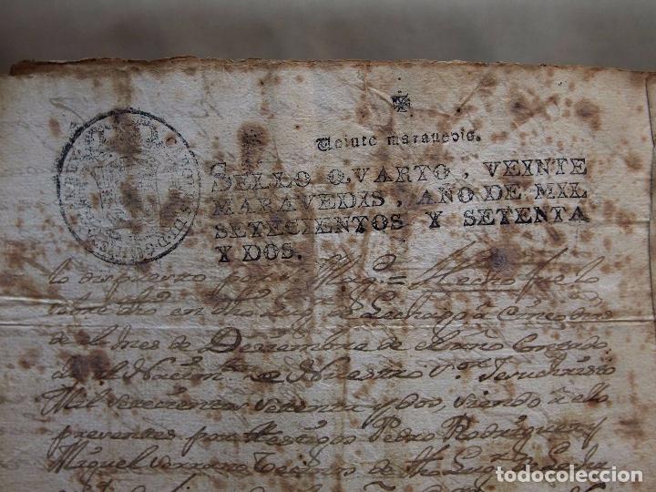 Manuscritos antiguos: DOCUMENTO NOTARIAL, ESCRITURA COMPRA VENTA, NOMBREVILLA, DAROCA, 1772 - Foto 9