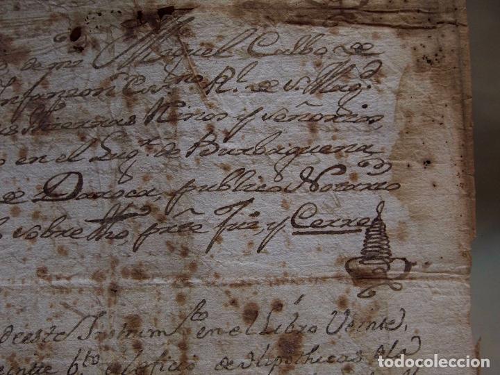 Manuscritos antiguos: DOCUMENTO NOTARIAL, ESCRITURA COMPRA VENTA, NOMBREVILLA, DAROCA, 1772 - Foto 11