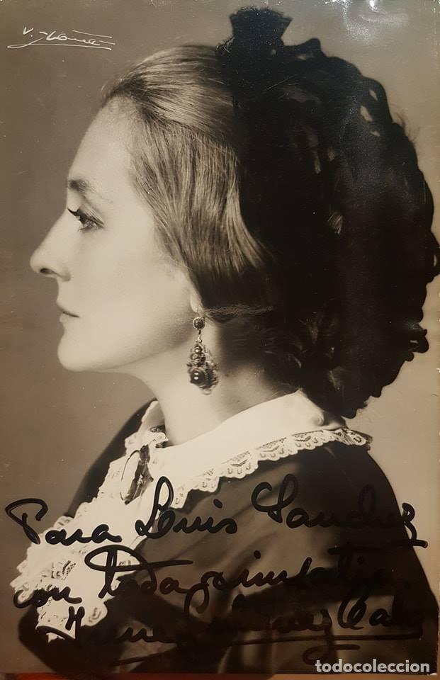 Manuscritos antiguos: AUT&Oacute;GRAFO IRENE GUTI&Eacute;RREZ CABA (1929-1995) - Foto 1