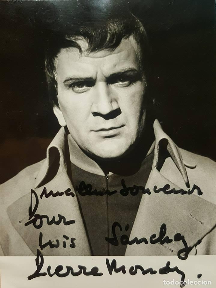 Manuscritos antiguos: AUT&Oacute;GRAFO PIERRE MONDY (1925-2012) - Foto 1