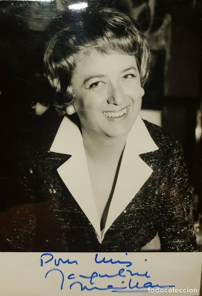 Manuscritos antiguos: AUT&Oacute;GRAFO JACQUELINE MAILLAN (1923-1992) - Foto 1