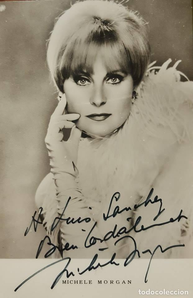 Manuscritos antiguos: AUT&Oacute;GRAFO MICH&Egrave;LE MORGAN (1920-2016) - Foto 1