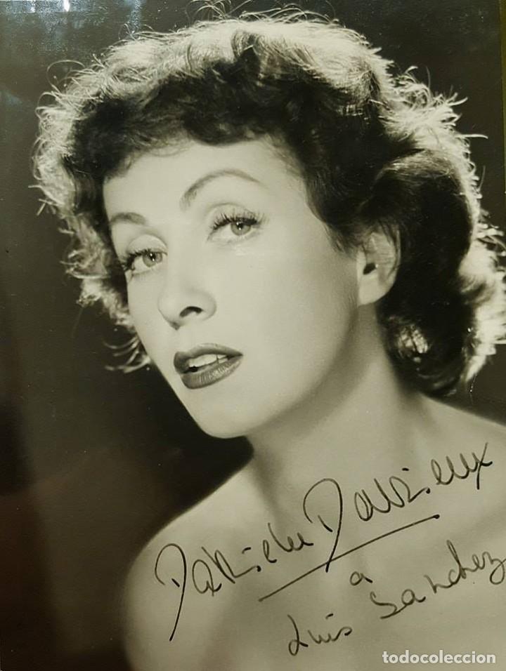Manuscritos antiguos: AUT&Oacute;GRAFO DANIELLE DARRIEUX (1917-2017) - Foto 1