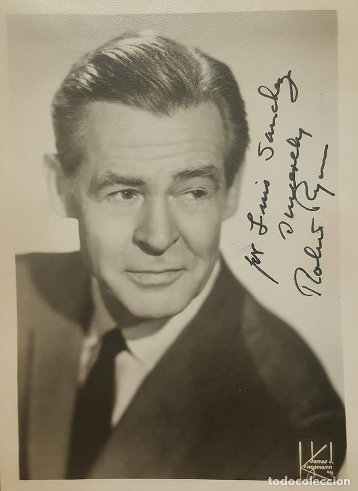 Manuscritos antiguos: AUT&Oacute;GRAFO ROBERT RYAN (1909-1973) - Foto 1