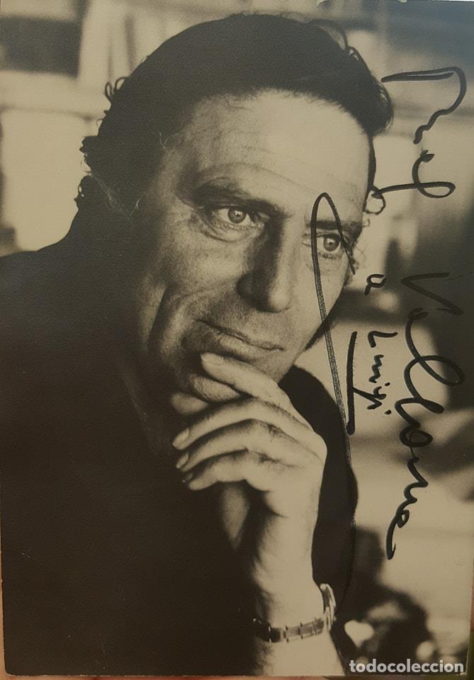 Manuscritos antiguos: AUT&Oacute;GRAFO RAF VALLONE (1916-2002) - Foto 1