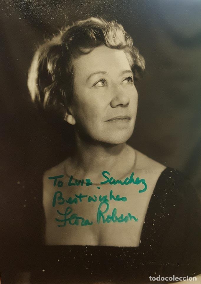 Manuscritos antiguos: AUT&Oacute;GRAFO FLORA ROBSON (1902-1984) - Foto 1