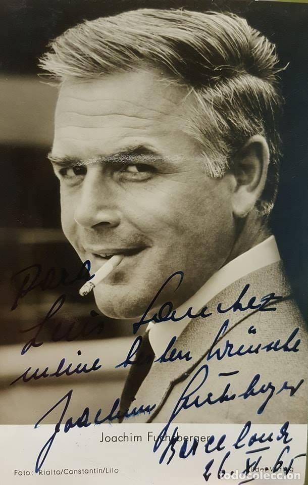 Manuscritos antiguos: AUT&Oacute;GRAFO JOACHIM FUCHSBERGER (1927-2014) - Foto 1
