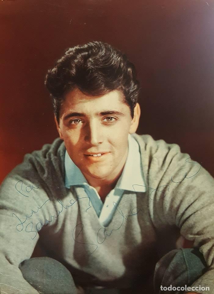 Manuscritos antiguos: AUT&Oacute;GRAFO SACHA DISTEL (1933-2004) - Foto 1
