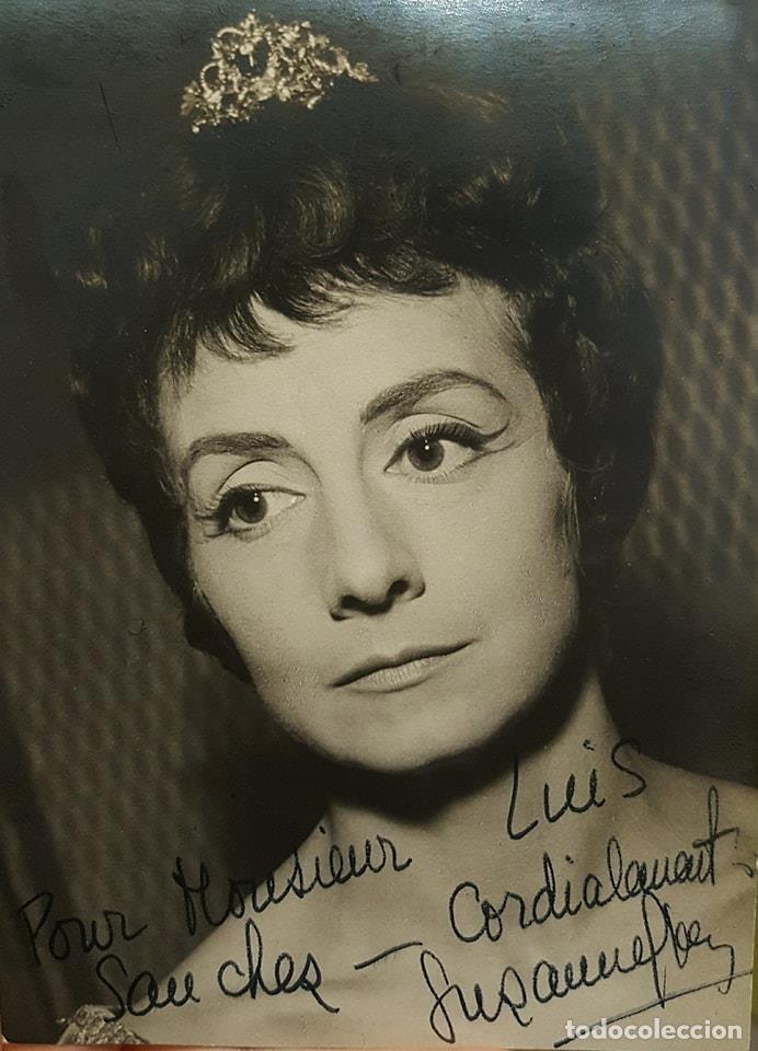 Manuscritos antiguos: AUT&Oacute;GRAFO SUZANNE FLON (1918-2005) - Foto 1