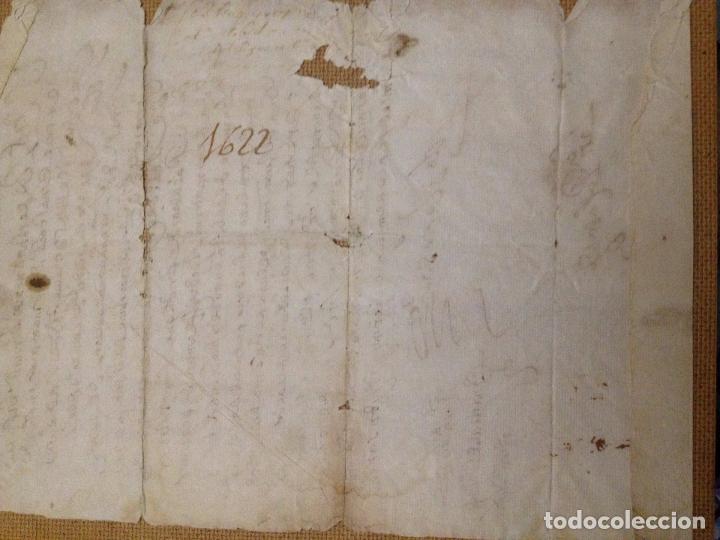 Manuscritos antiguos: Documento de 1622 - Foto 13