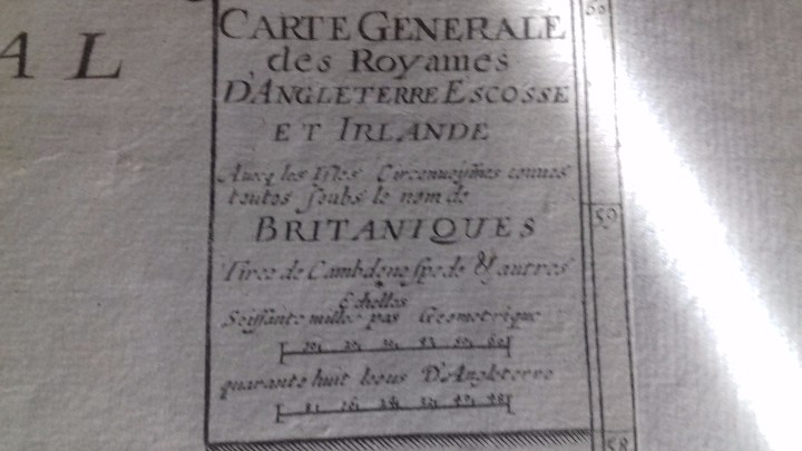 Manuscritos antiguos: Mapa del Reino Unido. Original a&ntilde;o 1662 - Foto 21