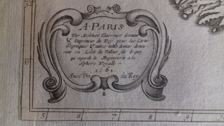 Manuscritos antiguos: Mapa del Reino Unido. Original a&ntilde;o 1662 - Foto 23