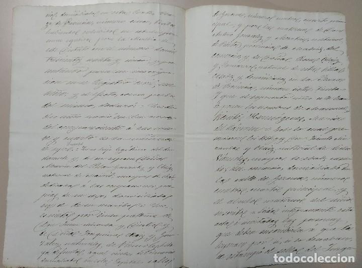 Manuscritos antiguos: certificado de nacimiento en Madrid. 1875 - Foto 2