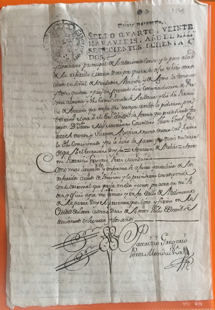 Manuscritos antiguos: LORCA- MURCIA- DOCUMENTO MANUSCRITO 1.782 - Foto 2