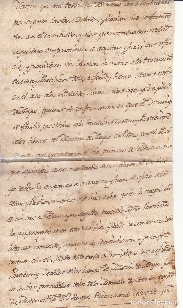 Manuscritos antiguos: MANUSCRITO: 1800 EL CIEGO ( ALAVA ) - Foto 2