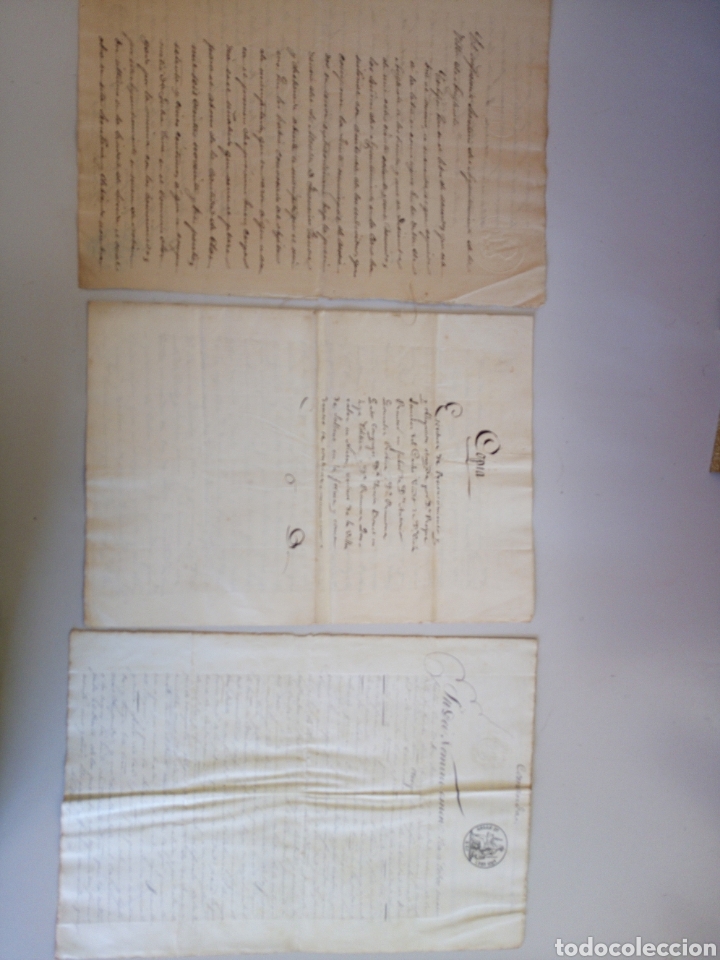Manuscritos antiguos: Antiguos documentos manuscritos 1847 1882 - Foto 1