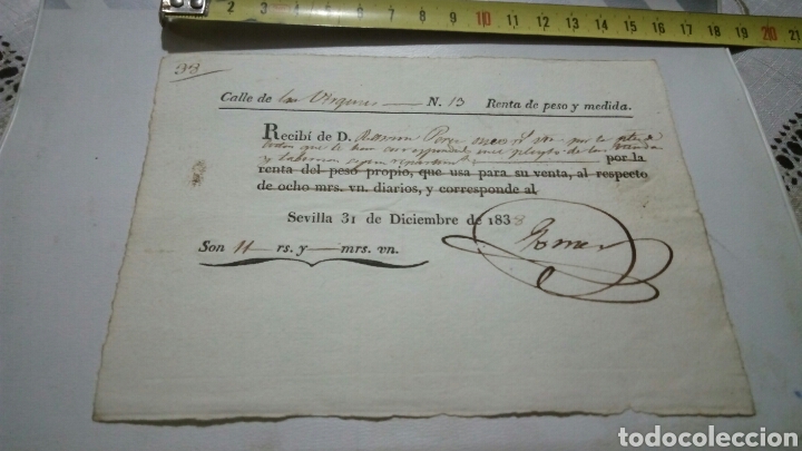 Manuscritos antiguos: Legajo ...Sevilla...1838 - Foto 1