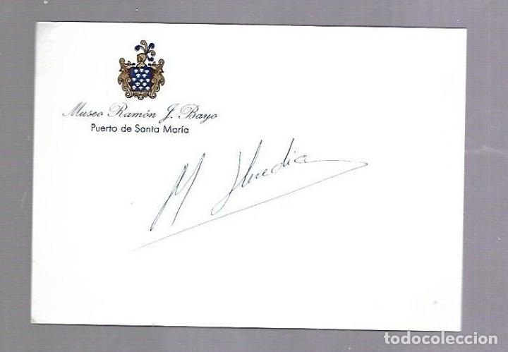 Manuscritos antiguos: SIGNED. FIRMA. MARTINEZ HEREDIA. CICLISTA - Foto 1