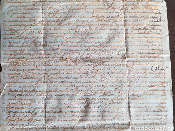 Manuscritos antiguos: Antiguo pergamino con sellos Hieronymus... - Foto 12