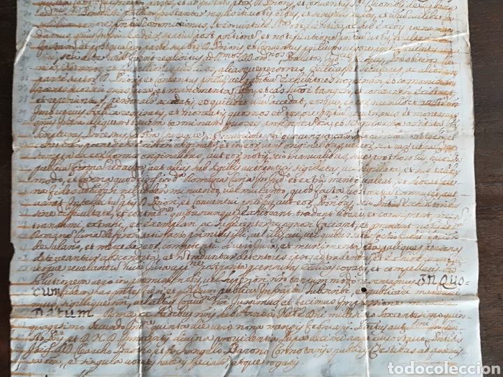 Manuscritos antiguos: Antiguo pergamino con sellos Hieronymus... - Foto 13