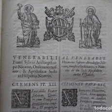 Manuscritos antiguos: PAPA CLEMENTE XII AL NUNCIO DE ESPAÑA FRAUDES DE PATRIMONIOS PARA HACERSE CLÉRIGOS, 6 PAGS, 1737. Lote 122025259