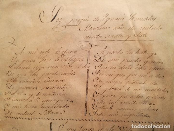 Manuscritos antiguos: POEMA DE IGNACIO CANDELAS MANZANO DE 1867 - Foto 3