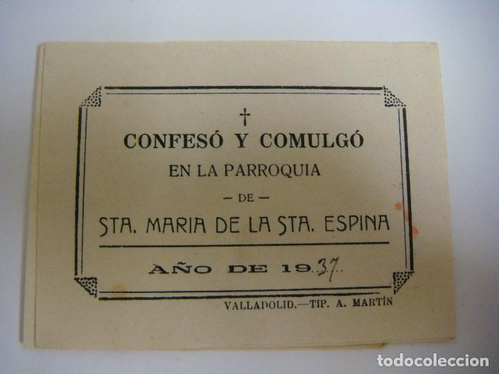 Manuscritos antiguos: DOCUMENTO ANTIGUO DE CONFESO Y COMULGO A&Ntilde;O 1937 (#) - Foto 1