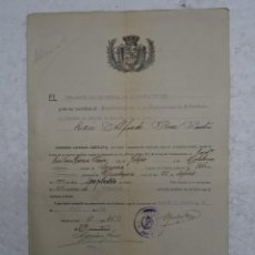 Manuscritos antiguos: MILITAR. LICENCIA ABSOLUTA 1931 ( REPUBLICA) INDIVIDUO DE SIGÜENZA FIRMADO EN ALCALA DE HENARES