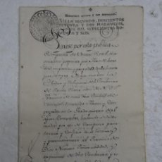 Manuscritos antiguos: MANUSCRITO ESCRITURA DE VENTA REAL POR ABADESA Y RELIGIOSAS DEL CONVENTO DE SANTA CLARA. VALLADOLID