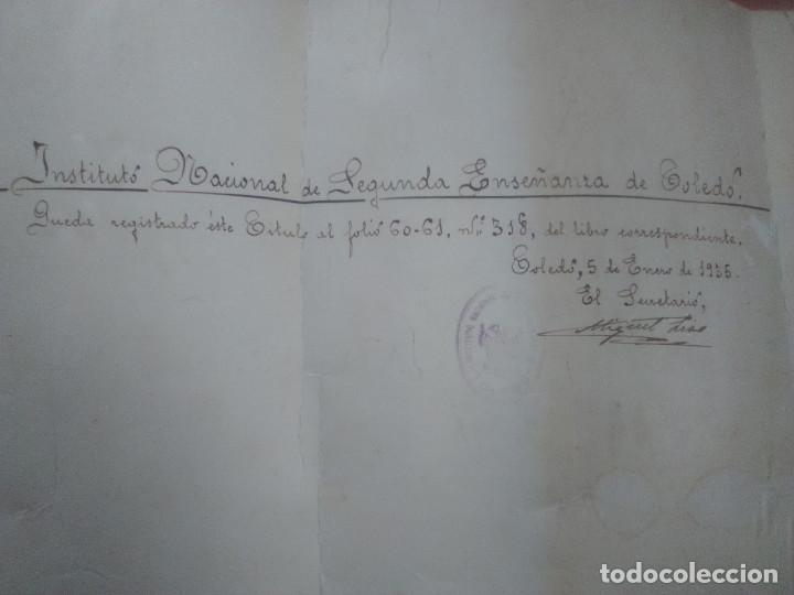 Manuscritos antiguos: Titulo de bachiller - Foto 3