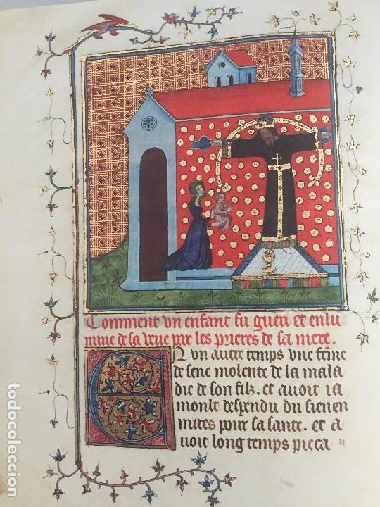 Ancient Manuscripts: C&oacute;dice Medieval, reproducci&oacute;n facs&iacute;mil, 40 x 35 cms. Ambas caras