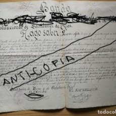 Manuscritos antiguos: SANTIBAÑEZ DE BEJAR BANDO MUNICIPAL AÑO 1912-MEDIDAS 44X31 CM.. Lote 138027994