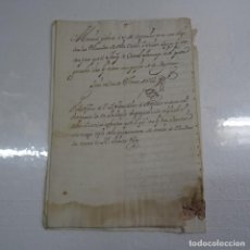 Manuscritos antiguos: MANUSCRITO 1753 MARQUES DE CASTEL-MONCAYO MEMORIAL PIDIENDO A S.M. NO COSTAR OBLIGADAS LAS ALCAVALAS